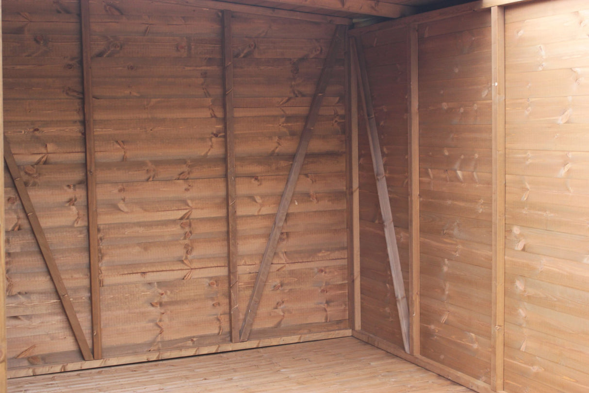 Shedlands Heavy Duty 14 x 10 ft Pent Garden Shed including assembly