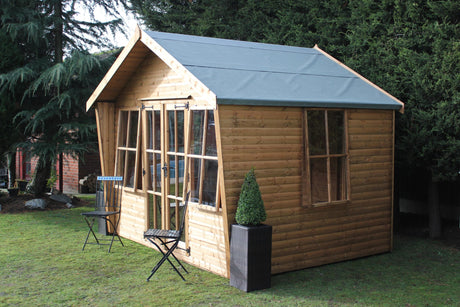 Shedlands Alpine 14 x 10 ft Summerhouse Log Cabin including assembly