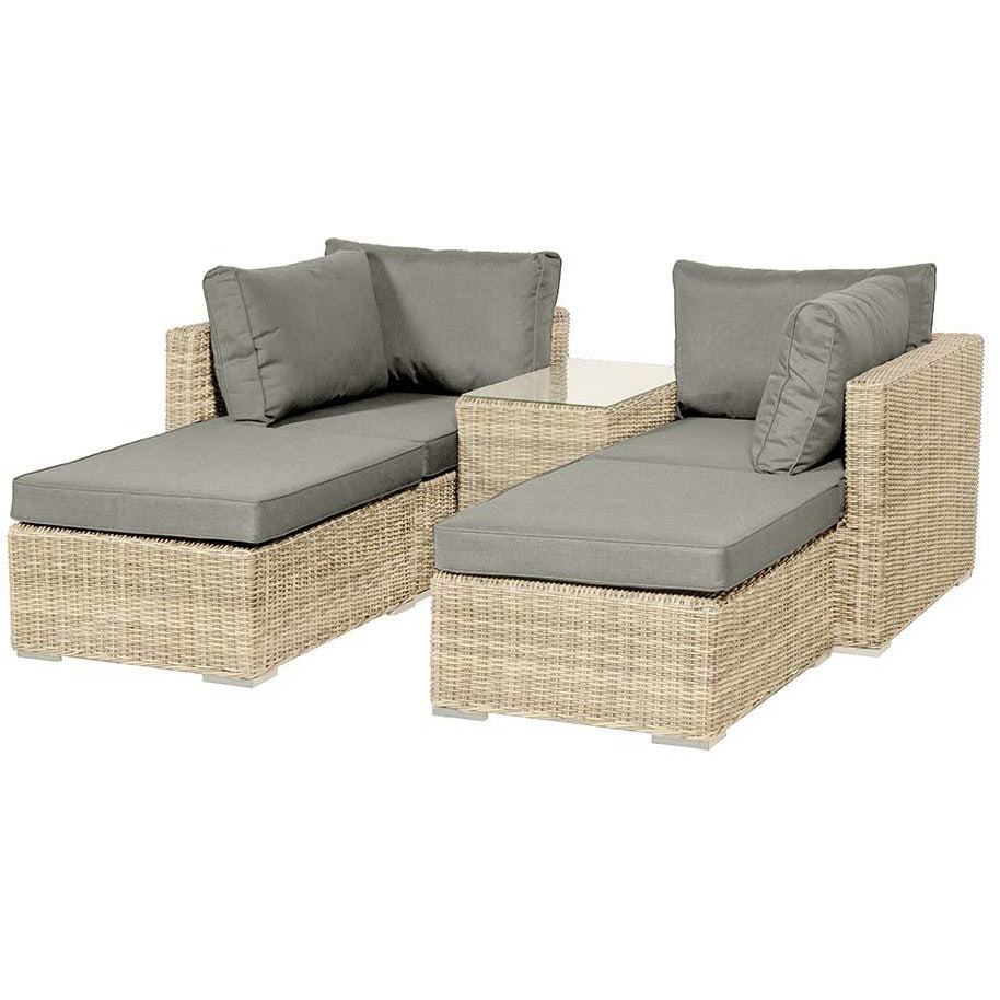 Royalcraft Lisbon 4 Seater 5pc Multi Setting Relaxer Set