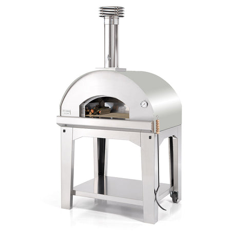 Fontana Mangiafuoco Wood Fired Pizza Oven Including Trolley - Stainless Steel 