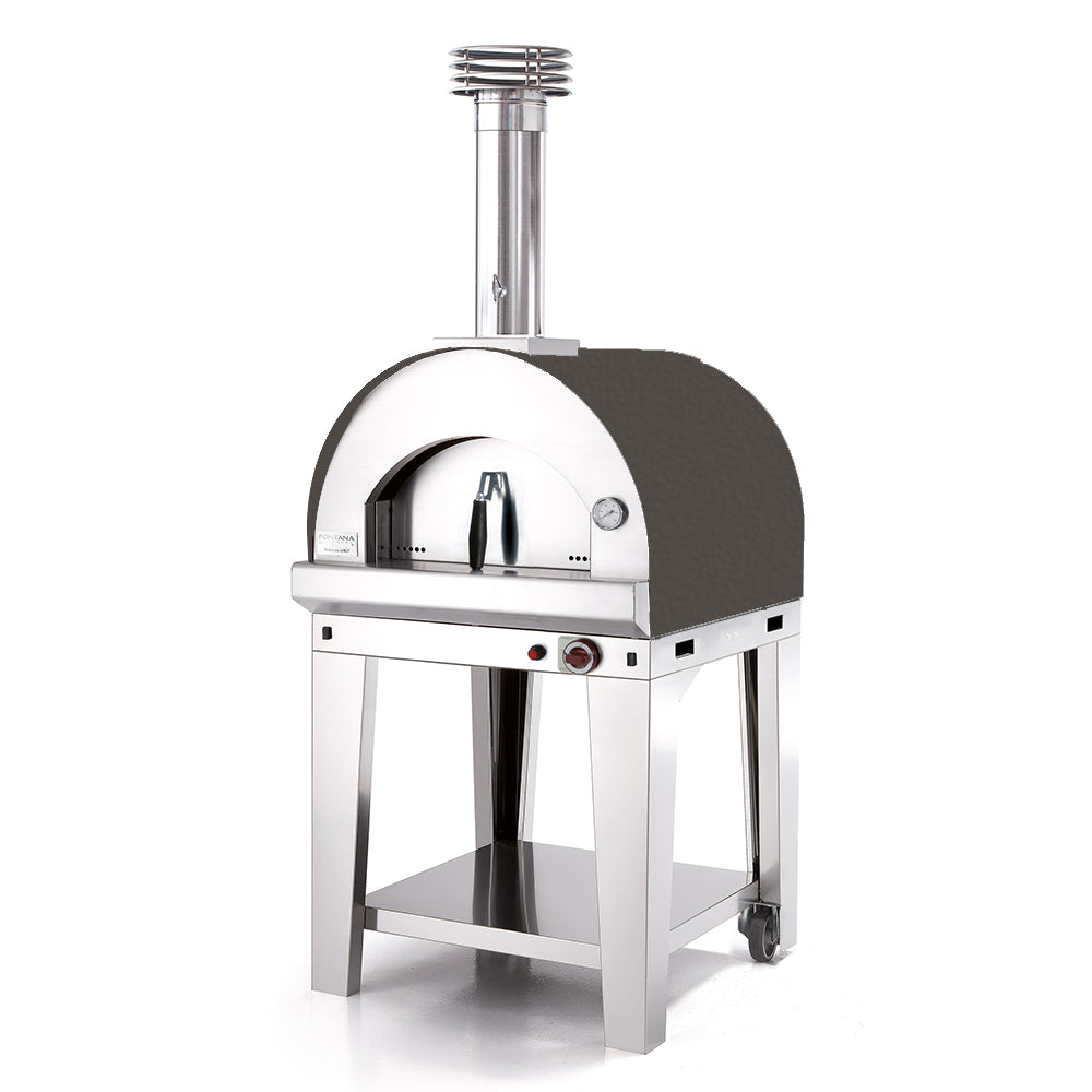 Fontana Margherita Gas Powered Pizza Oven Including Trolley -  Anthracite