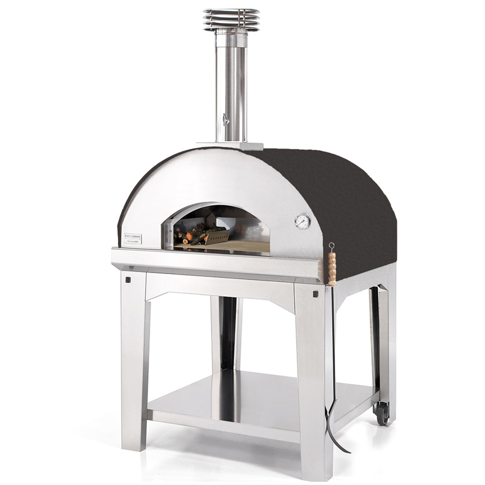 Fontana Marinara Wood Fired Pizza Oven Including Trolley - Anthracite