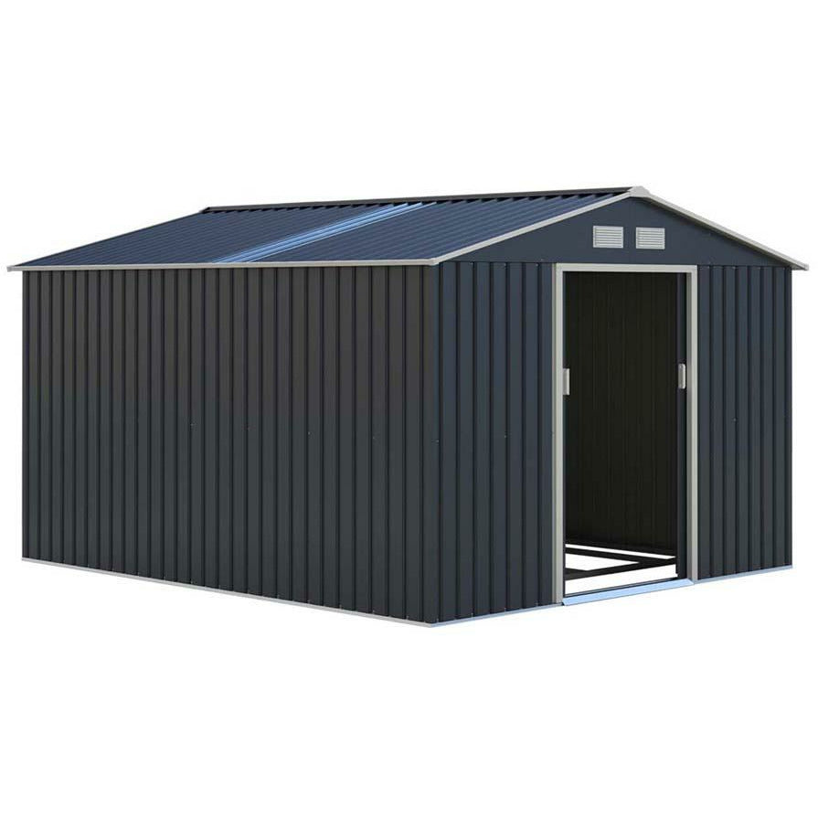 RoyalCraft Oxford Shed 5 – 9.1ft x 10.5ft – Grey