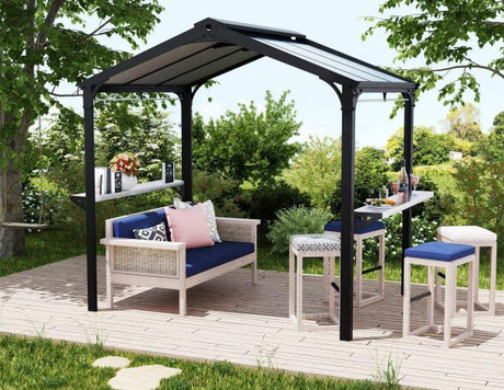 Canopia by Palram Austin 6 ft. x 8 ft. Grill Gazebo Kit - Grey Structure
