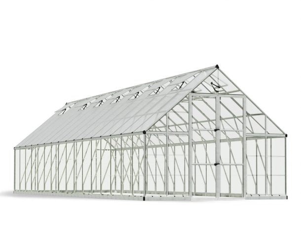 Canopia by Palram Balance 10 ft. x 32 ft. Greenhouse Kit - Silver Structure & Hybrid Panels