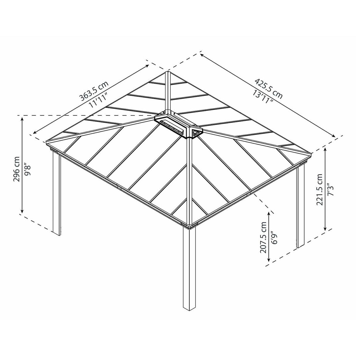 Palram Canopia Dallas 4300 Gazebo