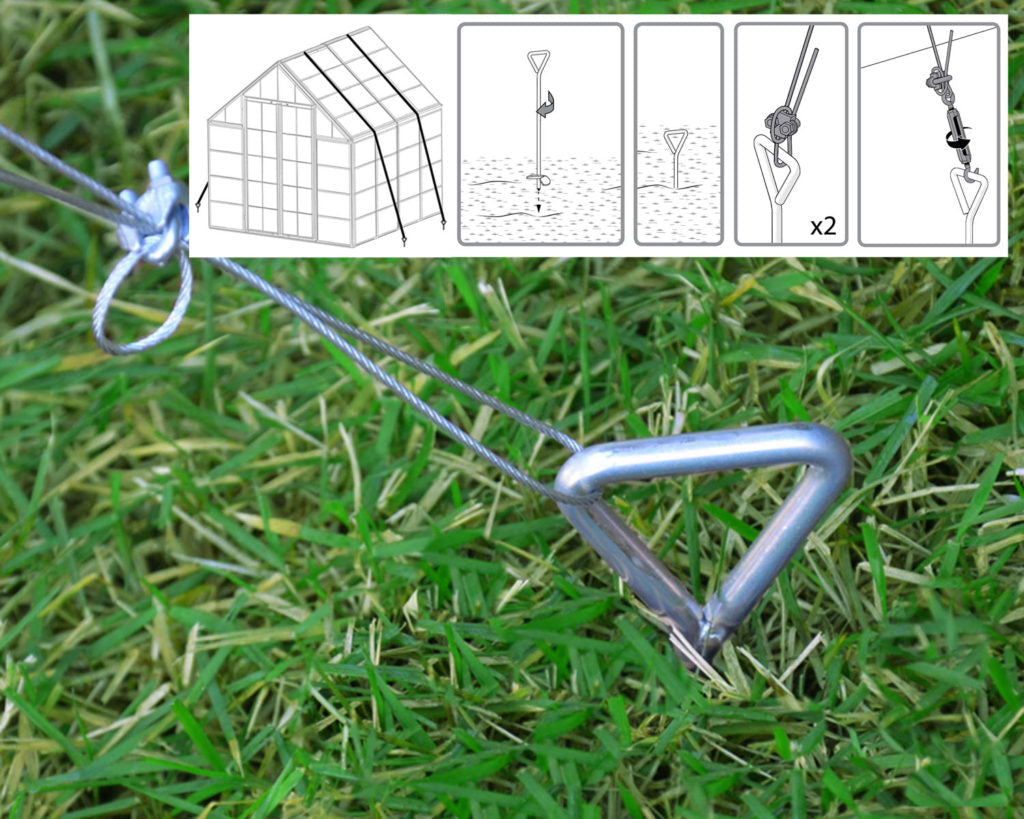 Palram Canopia Anchoring kit – greenhouses & skylight sheds