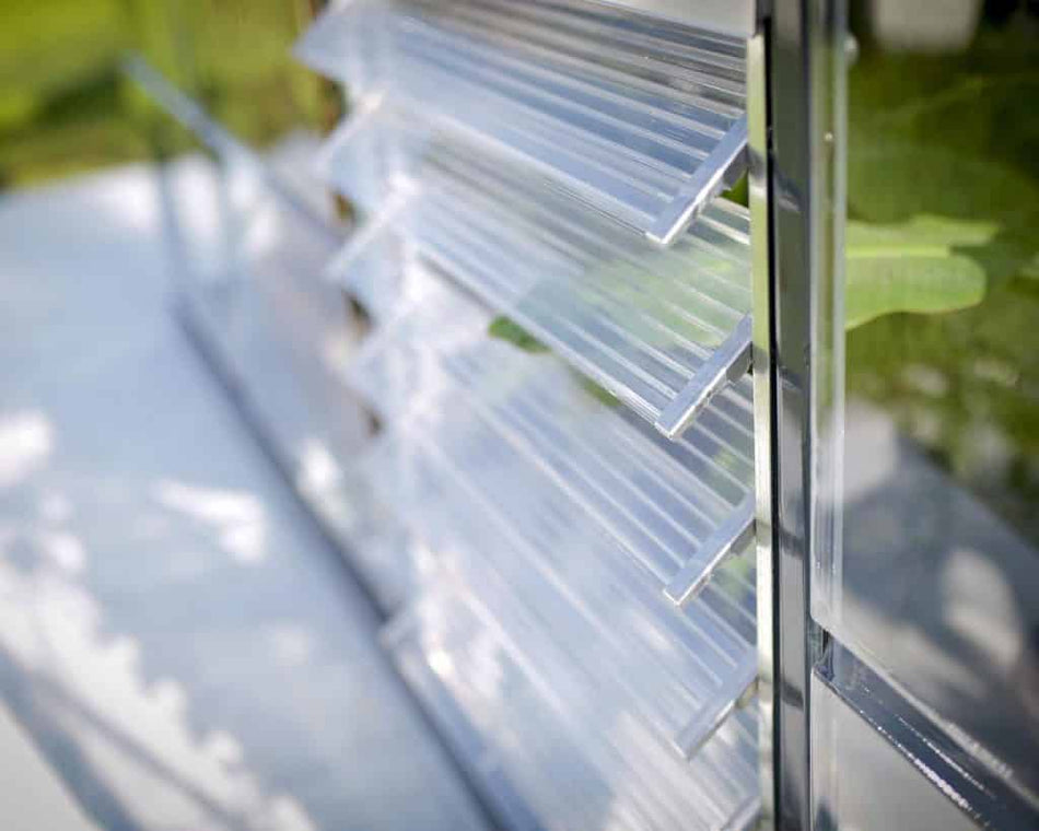 Canopia By Palram Greenhouses side louver window in silver