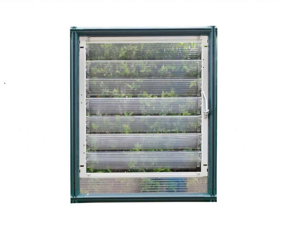 Canopia By Palram Greenhouses side louver window in light green