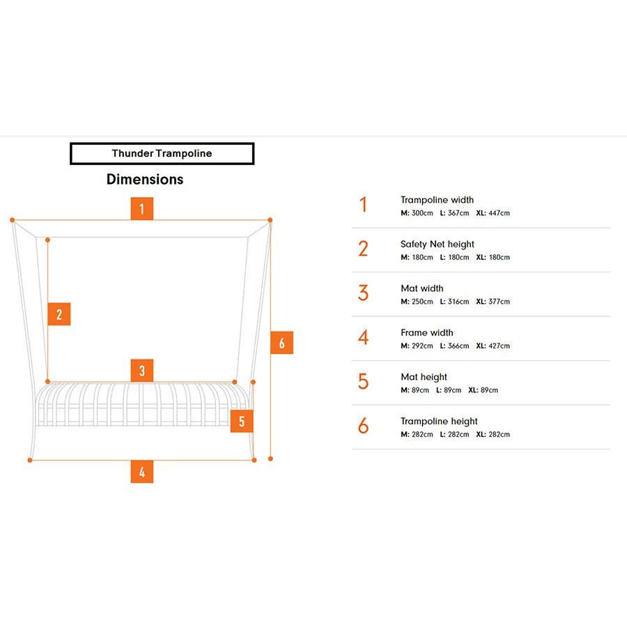 Vuly Thunder Extra Large (14Ft) Trampoline