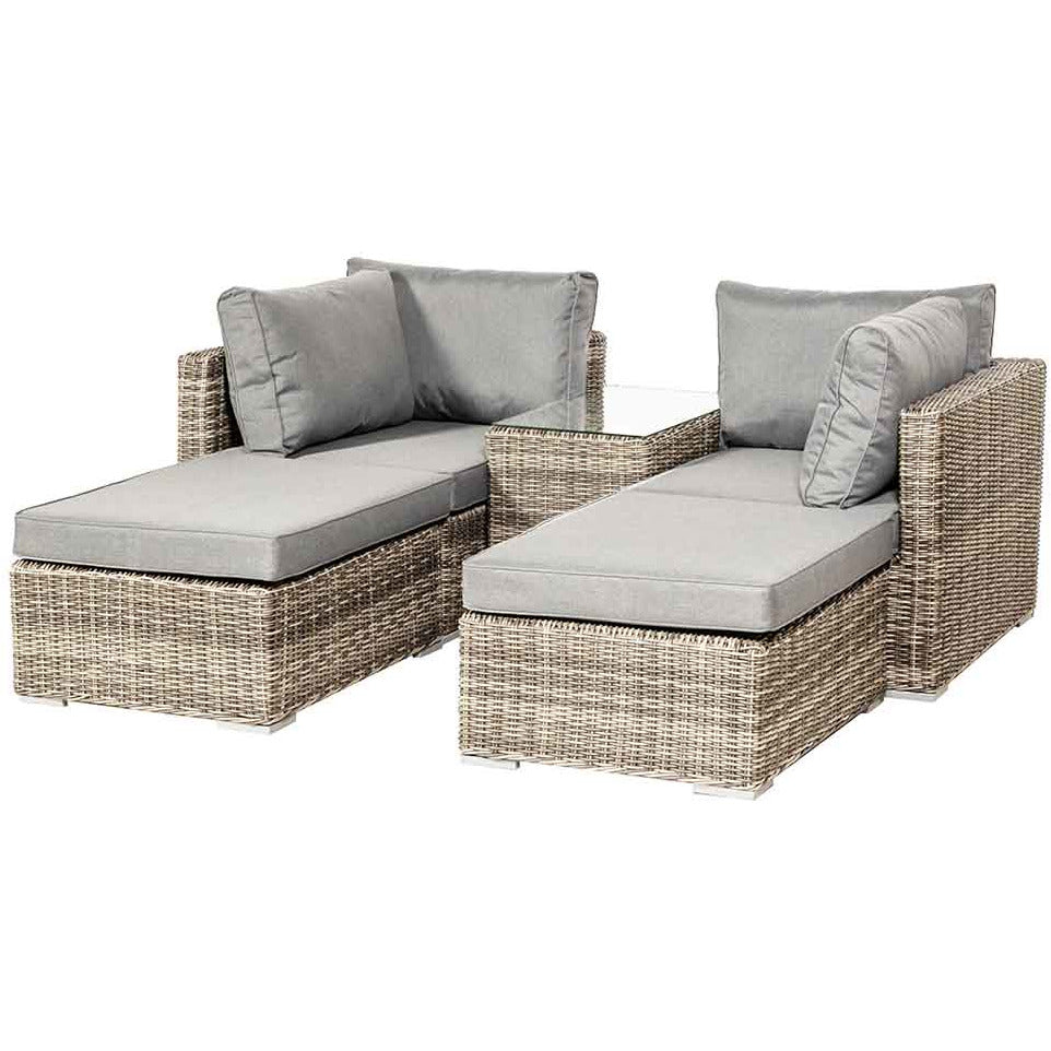 Royalcraft Wentworth 4 Seater 5pc Multi Setting Relaxer Set
