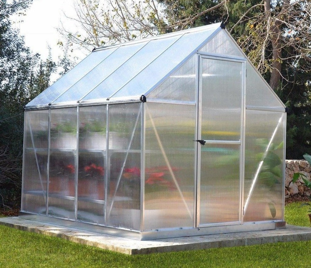 Palram Canopia Mythos 6 x 8 ft Greenhouse in Silver