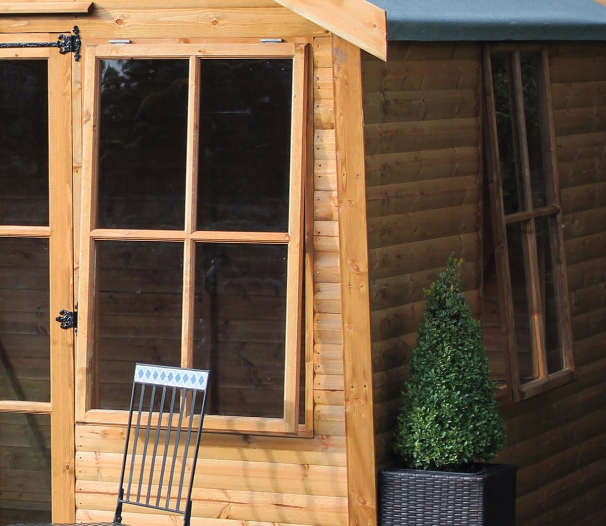 Shedlands Alpine 10 x 10 ft Summerhouse Log Cabin including assembly