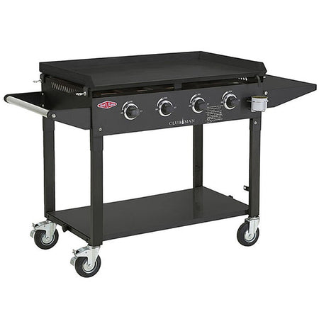 Beefeater Clubman Series 4 Burner Gas BBQ - Black with Trolley