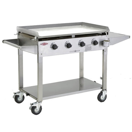 Beefeater Clubman Series 4 Burner Gas BBQ - Stainless Steel with Trolley