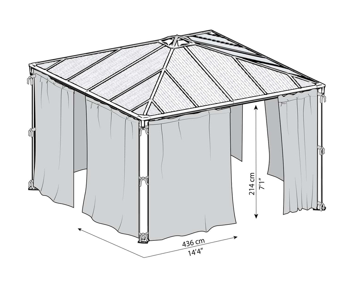 Palram Canopia Palermo 4300 netting set
