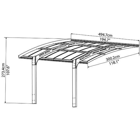 Canopia By Palram Arizona Breeze 10 x 16 ft Carport