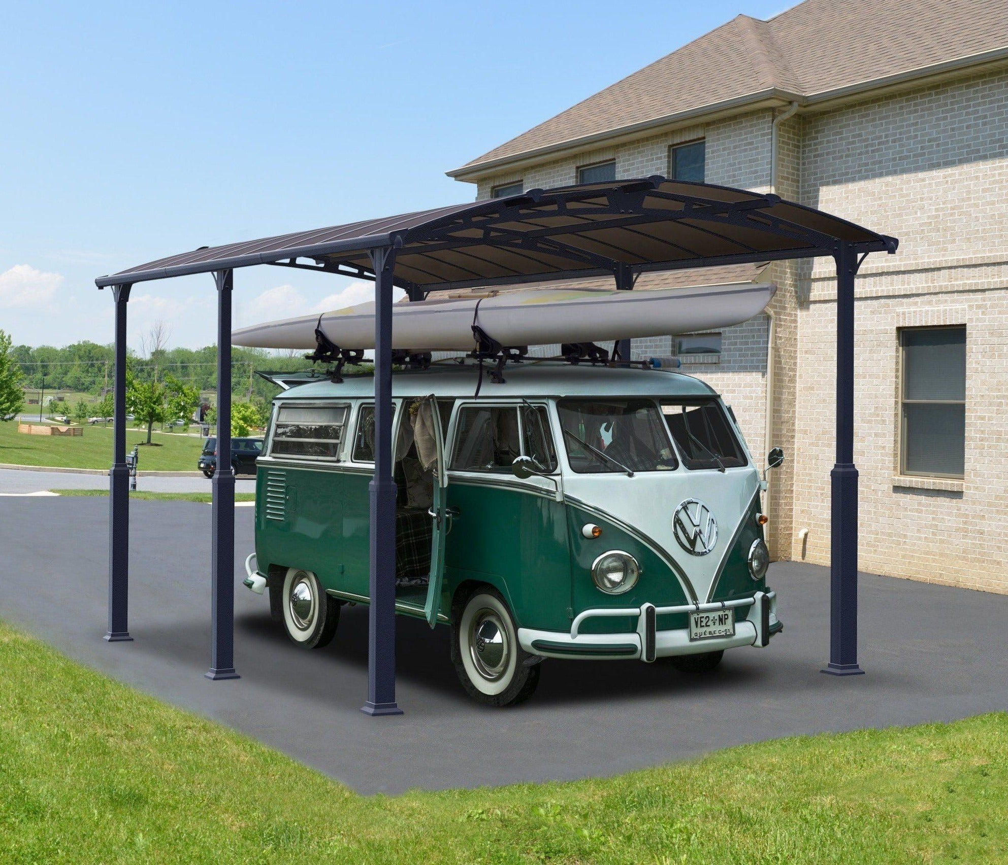Arcadia Alpine 6400 Aluminium 12 x 21 ft Carport - Canopia By Palram 