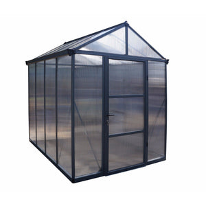 Palram Canopia Glory 6 x 8 ft Premium Greenhouse in Grey