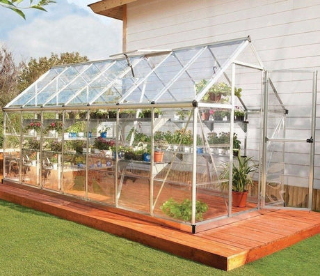 Palram Canopia Harmony 6 x 14 ft Greenhouse in Silver