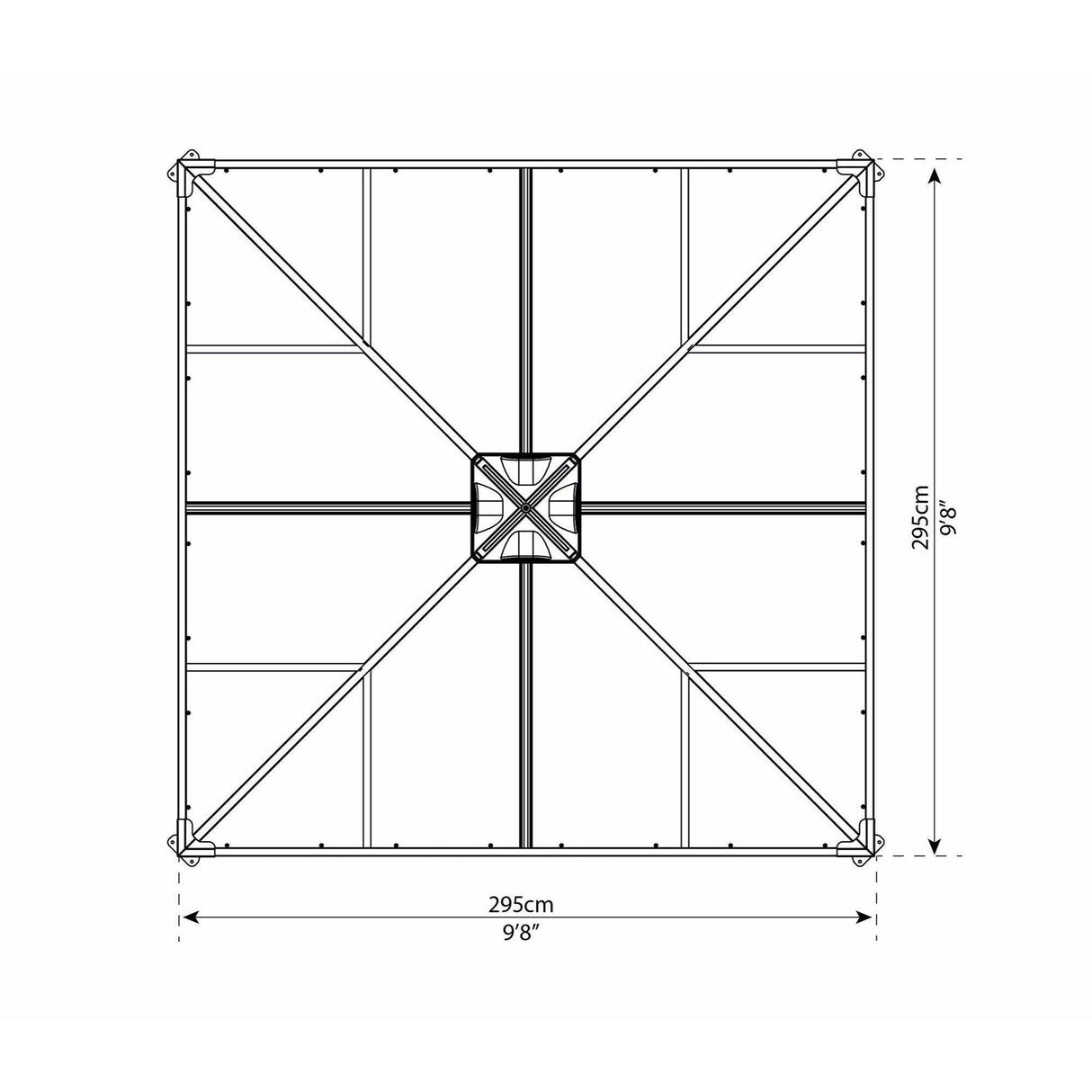 Palram Canopia Ledro 3000 Enclosed Gazebo