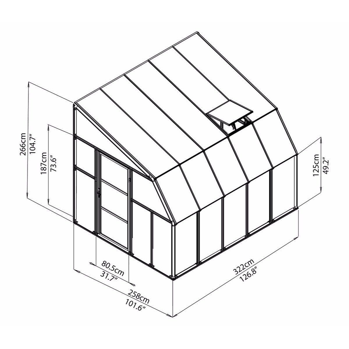 Palram Canopia Rion 8 x 10 ft Sun Room