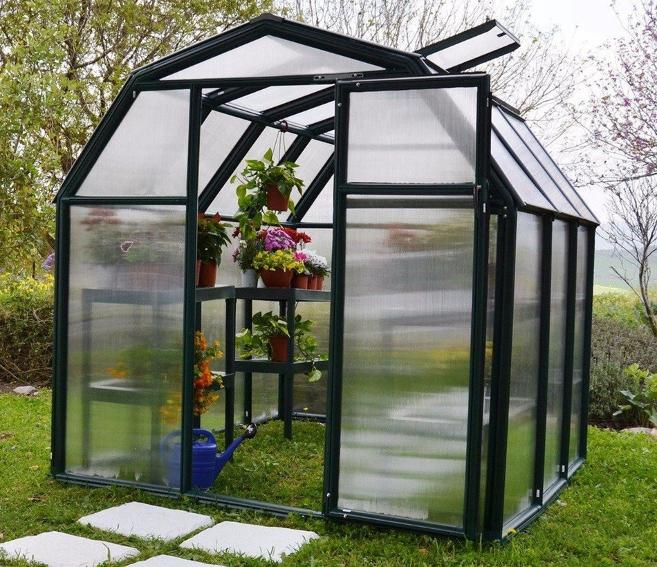 Rion EcoGrow Resin Frame 6ft x 6ft Polycarbonate Greenhouse 