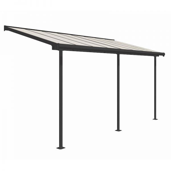 Sierra 2.3m x 4.6m Grey Patio Cover - Canopia by Palram