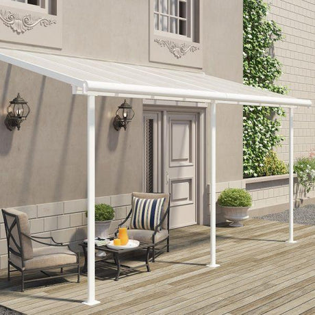 Canopia By Palram Sierra Patio Cover 2.3m x 4.6m White Clear