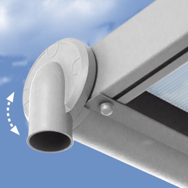 Sierra Aluminium 3m x 3.05m White Polycarbonate Patio Cover - Canopia By Palram