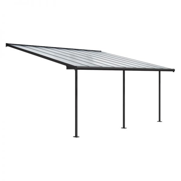 Canopia By Palram Sierra Patio Cover 3m x 5.46m Grey Clear