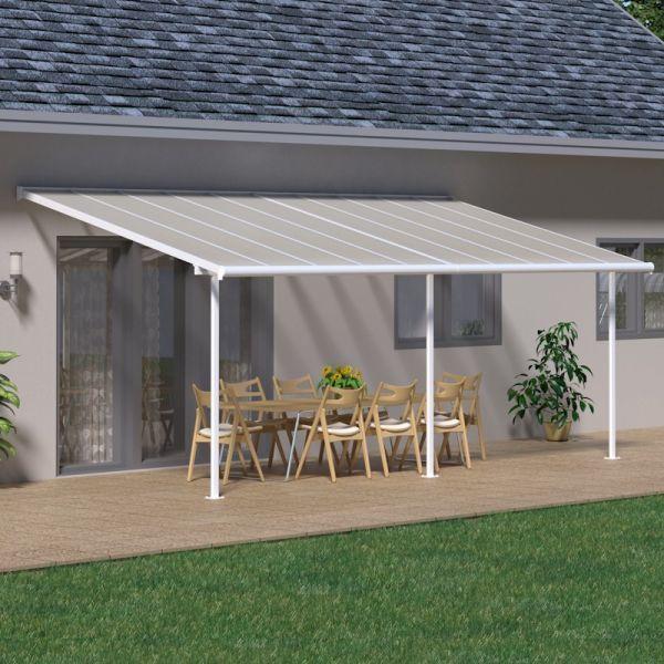 Canopia By Palram Sierra Patio Cover 3m x 8.51m White Clear