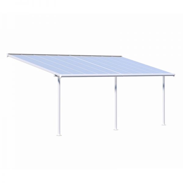 Canopia By Palram Sierra Patio Cover 3m x 8.51m White Clear