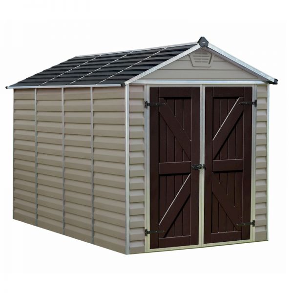 Palram Canopia Skylight Shed 6x10 Tan