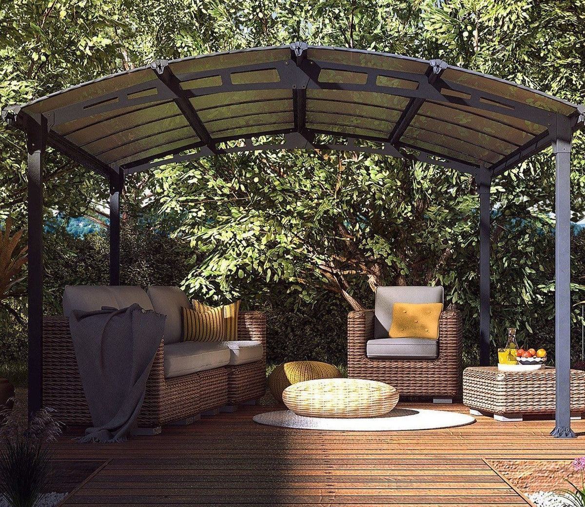 Tucson 4300 Aluminium Grey Gazebo & Pergola - Canopia by Palram