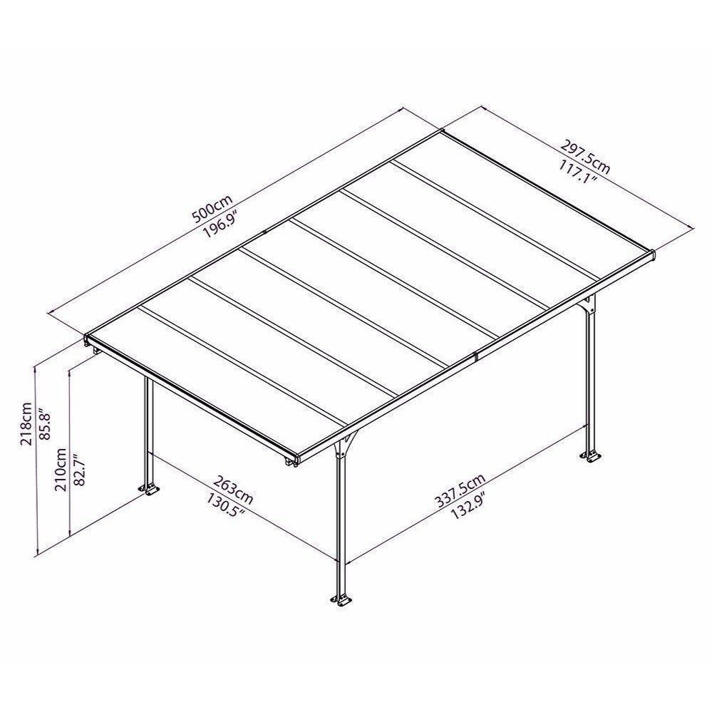 Palram Canopia Verona 5000 9 x 16 ft Carport