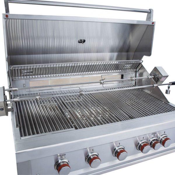 SunStone Outdoor Kitchen Ruby Series 5 Burner Gas Grill with Infrared