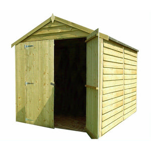 Shire Overlap 6 x 8 ft Pressure Treated Double Door Shed