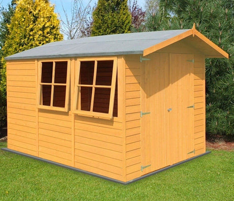 Shire Overlap 10 x 7 ft Pressure Treated Double Door Shed