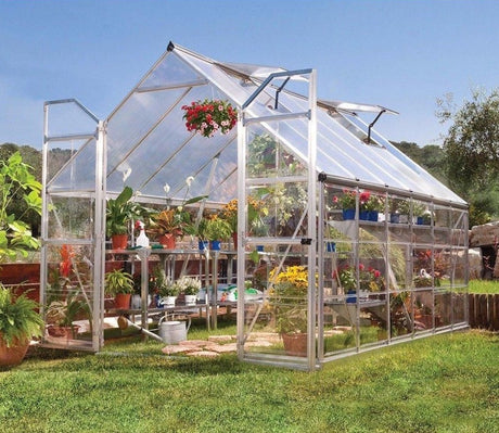 Palram Canopia Balance 8 x 12 ft Greenhouse in Silver