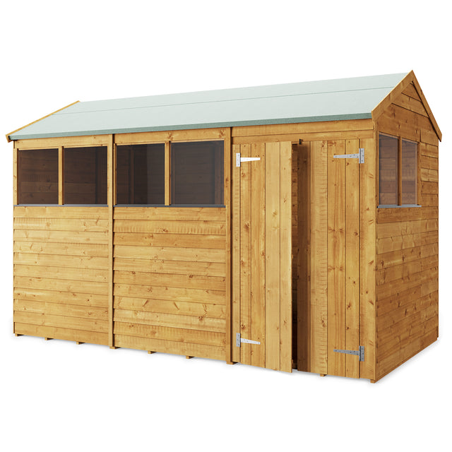 Store More Overlap Apex Shed - 12x6 Windowed