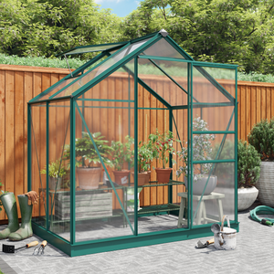 Rosette Hobby Aluminium Polycarbonate Greenhouse 6x4